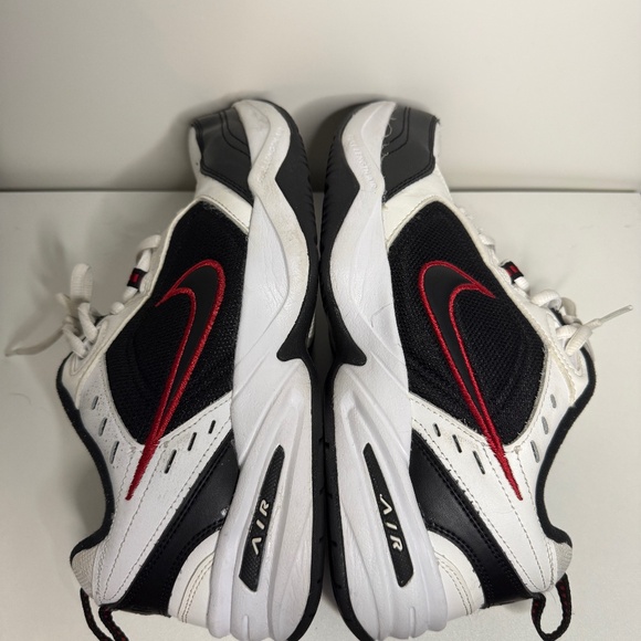 Nike Other - Nike Air Monarch IV White Black Red Sneakers Size M9W/W10.5W